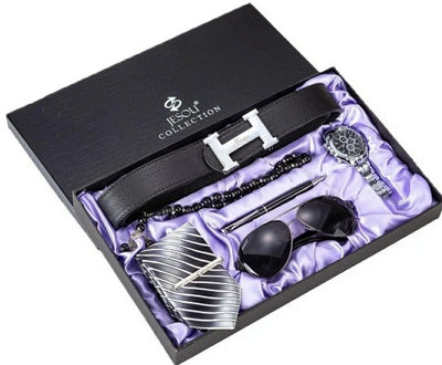 Set Completo de Accesorios para Hombre: Reloj, Cinturón, Corbata y Billetera - Image 6