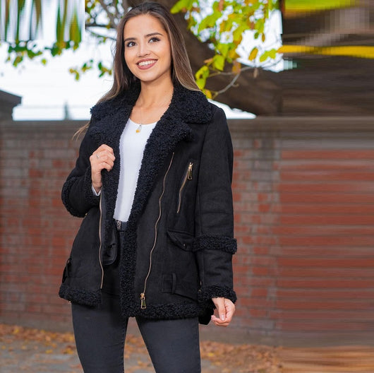 Chaqueta Motociclista de Piel Integral Estilo Europeo para Mujer - Image 7