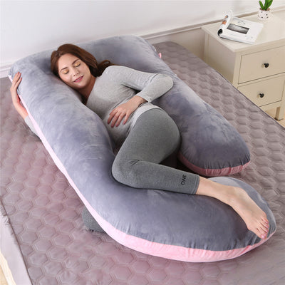 Almohada Ergonómica en Forma de G con Terciopelo Cristal Extraíble para Dormir de Lado - Image 6