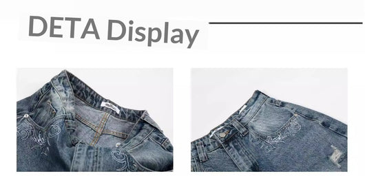 Jeans Curvy Desgastados con Parches Lavado Vintage - Image 12