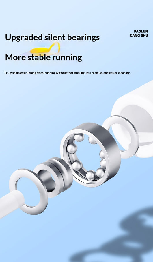 Blue transparent hamster flying saucer running wheel with a white stand, suitable for hamsters and small pets. - Image 13