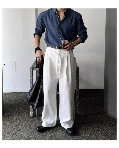 Camisa Suelta de Manga Larga para Hombre - Primavera y Otoño - Image 15