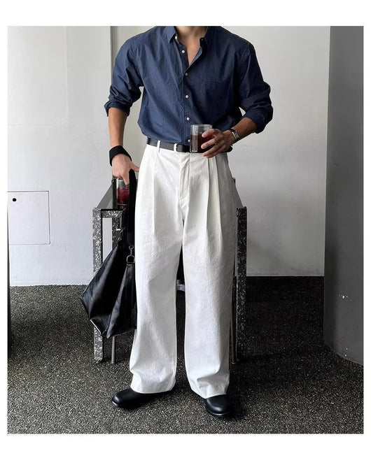Camisa Suelta de Manga Larga para Hombre - Primavera y Otoño - Image 15