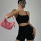Conjunto Deportivo Casual para Mujer con Tirantes y Shorts de Yoga