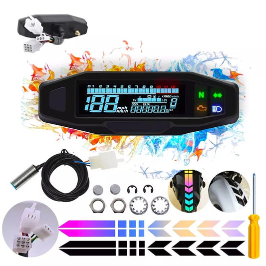 Set de Instrumentos Velocímetro para Moto en Miniatura