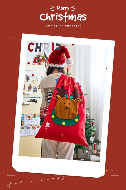 Bolsas de Regalo Navideñas Grandes del Papá Noel para Sorpresas de Nochebuena - Image 9