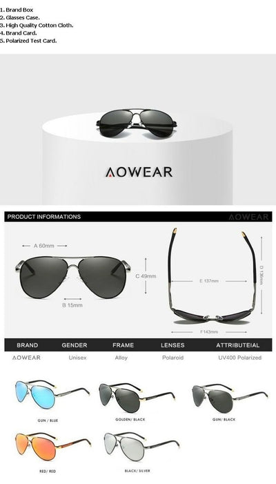 Gafas de Sol Piloto para Hombre - Marco Grande Viaje - Image 16
