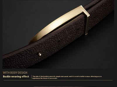 Cinturón de Cuero para Hombre con Hebilla Elegante - Estilo Ejecutivo - Image 19