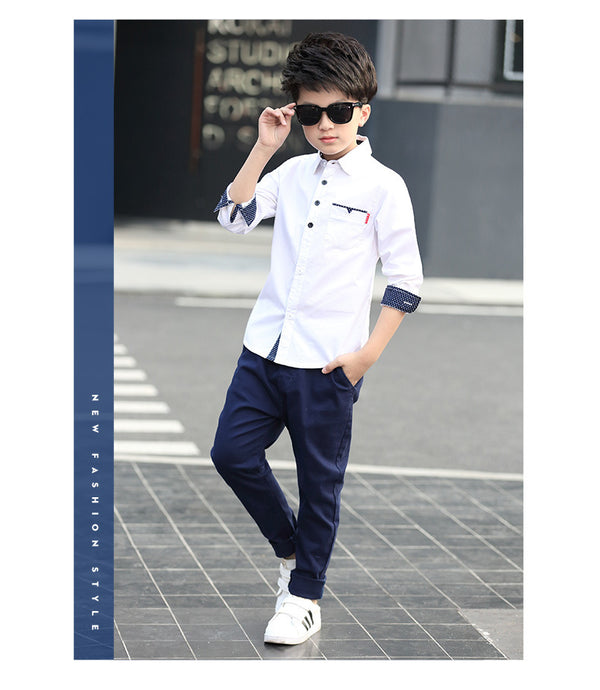 Camisa Infantil Manga Larga a Rayas - Estilo Casual para Otoño - Image 5