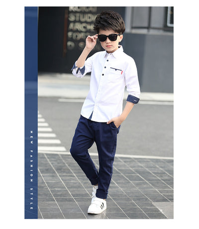 Camisa Infantil Manga Larga a Rayas - Estilo Casual para Otoño - Image 5