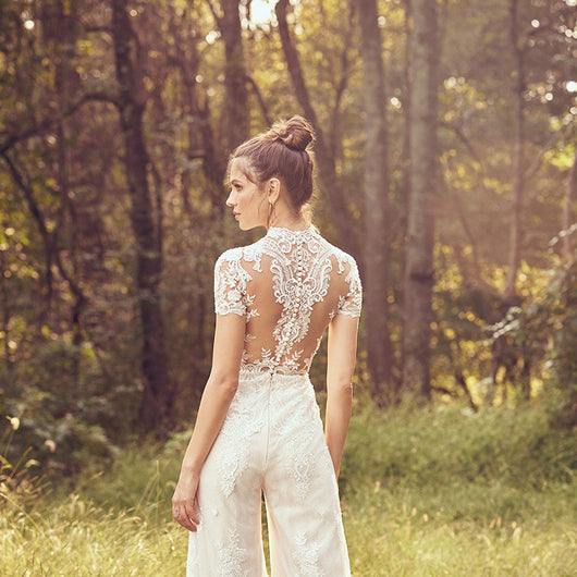 Pantalón de Pierna Ancha Elegante para Bodas y Eventos Especiales - Image 8
