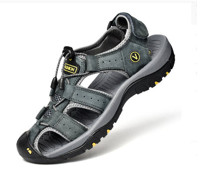 Sandalias Deportivas de Cuero para Hombre Talla Grande - Image 11