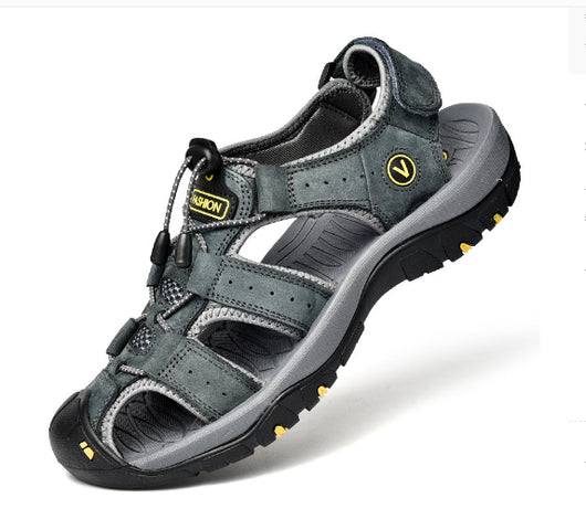 Sandalias Deportivas de Cuero para Hombre Talla Grande - Image 11