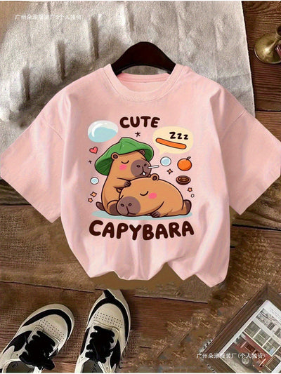 Playera Infantil de Algodón para Verano - Cuello Redondo Manga Corta - Image 6