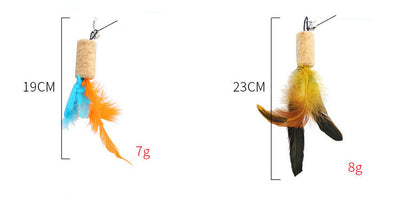 Cabeza de Juguete Pluma para Gatos - Repuesto DIY - Image 4
