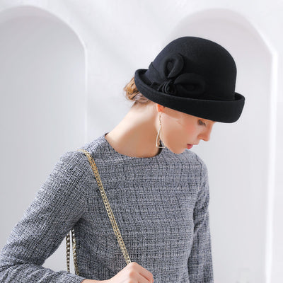 Gorro de Lana para Mujer con Borde Enrollado - Diseño Elegante y Versátil - Image 12