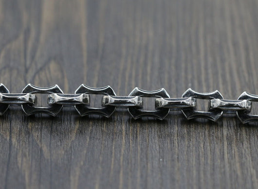 Pulsera de Plata 925 Estilo Vintage con Cierre Marinero Pesado - Image 9