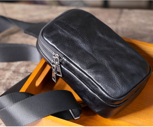 Bolsa Mensajero de Cuero Genuino Cowhide para Hombre - Image 18