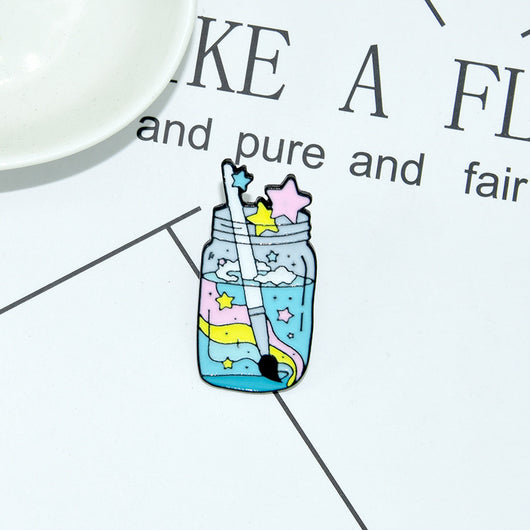 Insignia Botella de Tinta Kawaii en Aleación - Diseño Creativo - Image 7