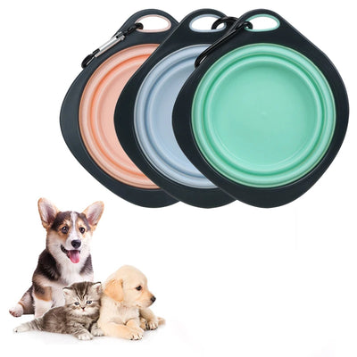 Comedero Plegable Portátil para Mascotas - Tazón de Viaje Multicolor para Perros y Gatos - Image 10