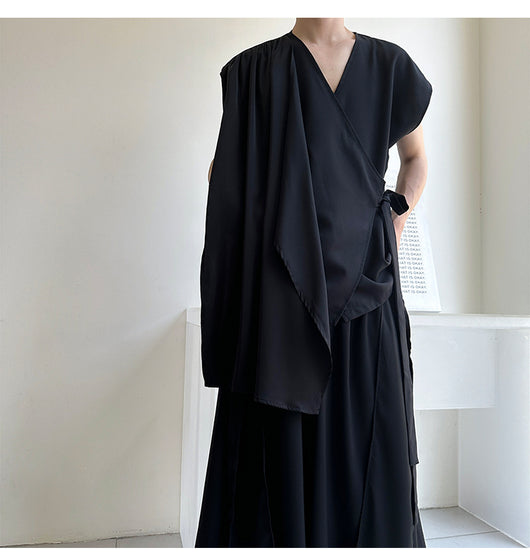 Blusa Minimalista Holgada sin Tirantes para Hombre y Mujer - Image 12