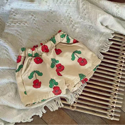 Shorts de Algodón Estampado Floral para Niños y Niñas - Image 6