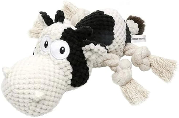 Juguete para Perros de Peluche Chirriante - Juguete Masticable Duradero para Perros Pequeños, Medianos y Grandes
