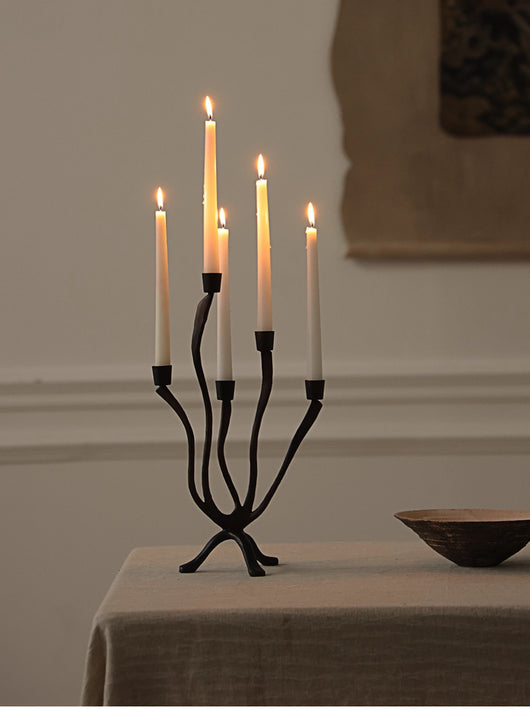 Candelabro Ramificado Negro de Múltiples Brazos - Image 15