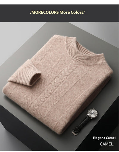 Suéter de Cachemira con Cuello Medio para Hombre - Image 20