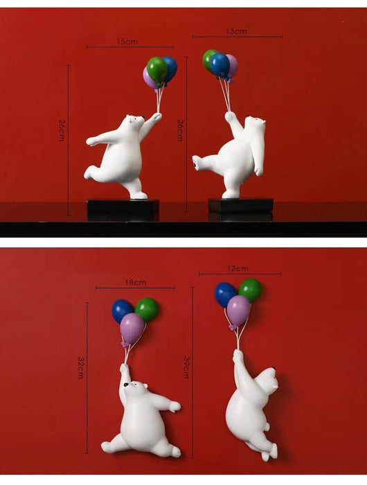 Osito Decorativo de Pared con Globos para Sala y Dormitorio - Image 16