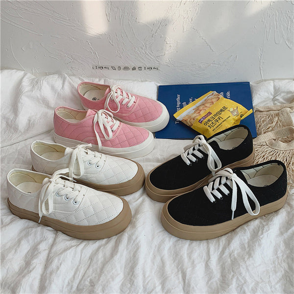 Zapatos de Lona Planos para Estudiantes - Diseño Minimalista Tono Piel