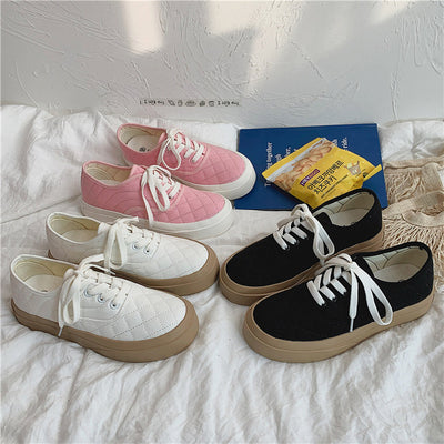 Zapatos de Lona Planos para Estudiantes - Diseño Minimalista Tono Piel