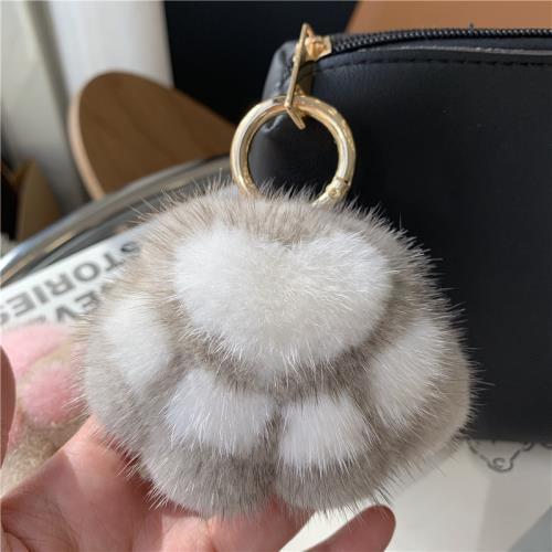 Llavero Colgante de Felpa Garra de Gato - Accesorio Decorativo para Bolso y Auto