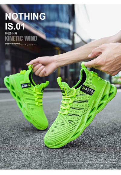 Zapatillas Deportivas Cómodas Estilo Coreano Talla Grande Hombre Malla Transpirable - Image 17
