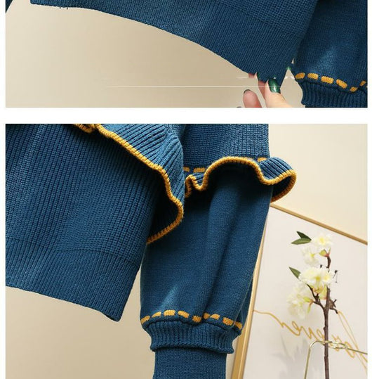 Suéter Tejido para Mujer con Mangas Farol - Image 4