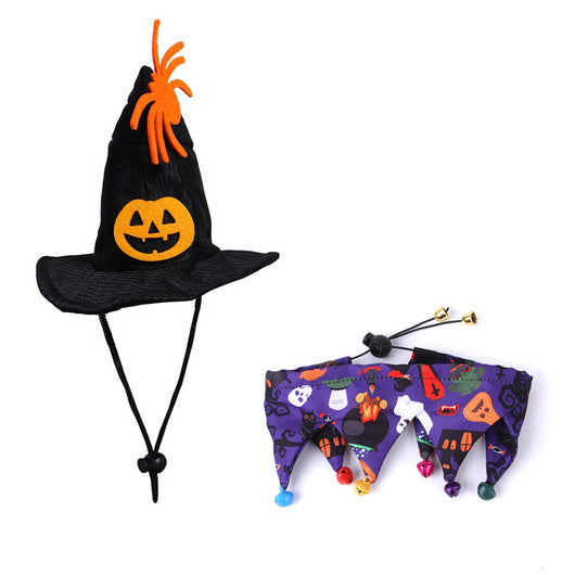Conjunto Halloween Gorro y Bufanda Calavera con Capa de Gato - Image 12