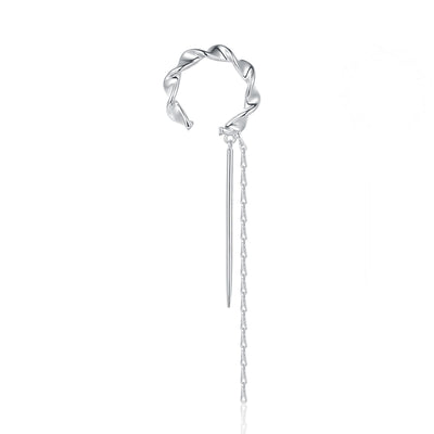 Aretes Retro con Borlas sin Perforación para Mujer - Image 8