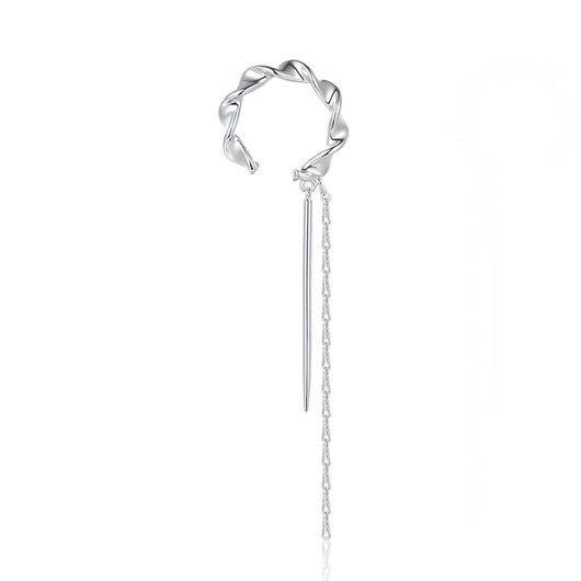 Aretes Retro con Borlas sin Perforación para Mujer - Image 8