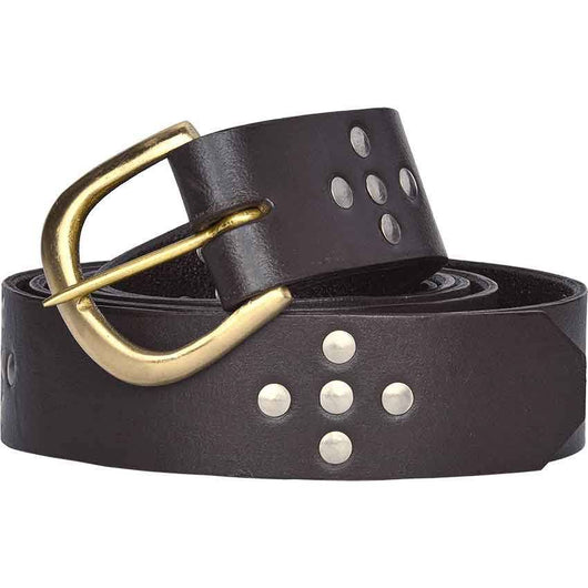 Cinturón de Cuero Nudo Pirata con Remaches - Estilo Nórdico Rogue - Image 5