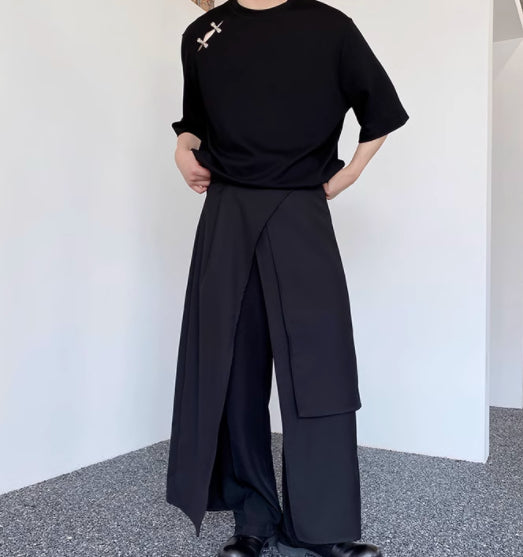 Capa Falda Irregular Multicapas Oversize