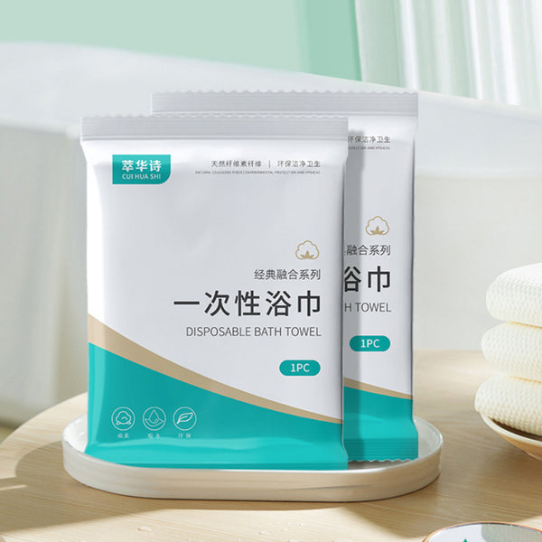 Toalla de Baño Desechable Premium con Empaque Individual