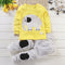 Conjunto de Pijamas y Ropa Interior de Algodón para Bebés y Niños