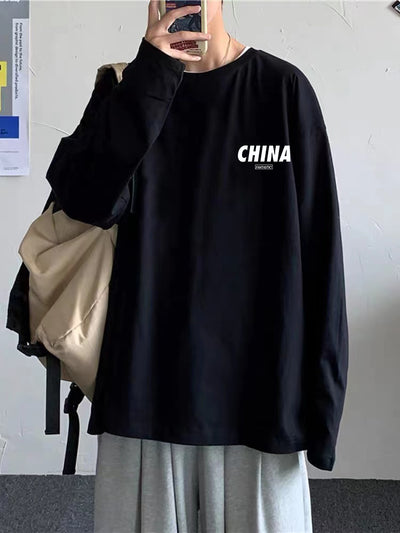 Ropa Suelta Otoñal para Hombre Talla Grande Estudiante - Image 14