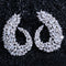 Fashion High-end Atmospheric Leaf Earrings Plateado