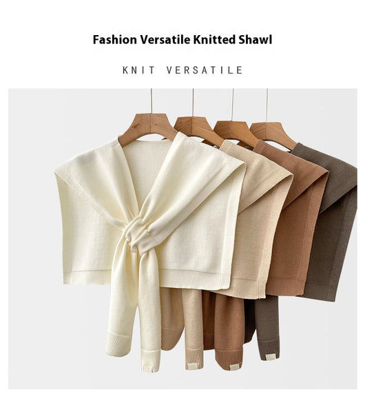 Chal Tejido Cruzado Elegante - Bufanda Sólida Versátil para Mujer - Image 11