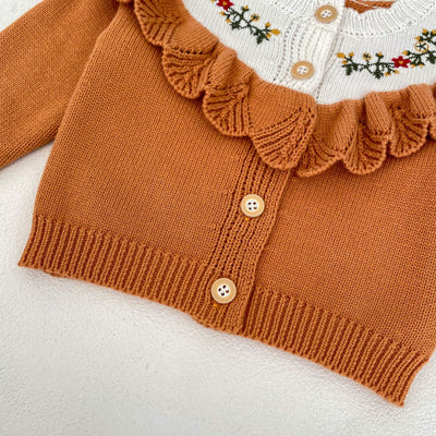 Cardigan de Encaje de Algodón para Bebé Niña - Manga Larga Otoño - Image 8