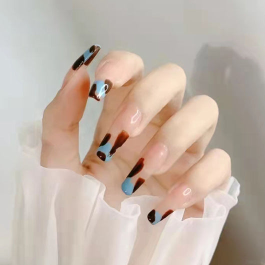 Parches de Uñas Francesas Caladas Removibles - Diseño Hueco Elegante - Image 15