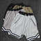 Shorts Deportivos con Cordón en Algodón