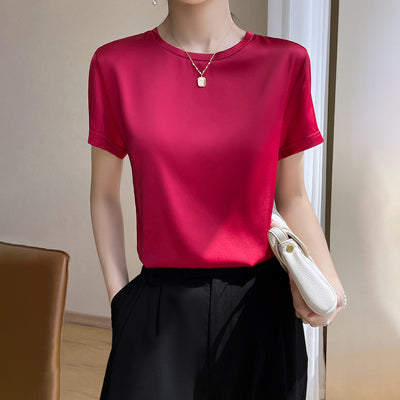 Blusa de Manga Corta Elástica y Fresca - Image 4