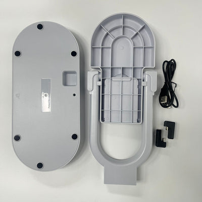 White ABS charging and storage stand for PS VR2 handles and glasses, with a U-shaped support and two charging docks. - Image 20